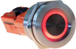 Joy-it Button22T-01 Button22T-01 Schakelaar Moment Rood, Blauw (Ø x l) 22 mm x 38 mm IP68, IK10 1 stuk(s)