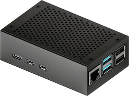 Joy-it RB-AlucaseP5-01B SBC-behuizing Raspberry Pi Aluminium Zwart