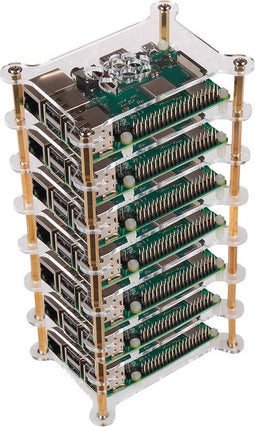 Joy-it RB-Case+19 SBC-behuizing Geschikt voor serie: Raspberry Pi Acrylglas helder
