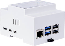 Joy-it RB-CaseP5-07 SBC-behuizing Voor DIN-railmontage Grijs