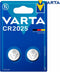 Varta CR2025 - Lithium knoopcel-batterij - 170mAh (2 stuks)
