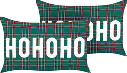 JOYCANDY - Sierkussen set van 2 - Groen - 30 x 50 cm - Polyester