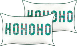 JOYCANDY - Sierkussen set van 2 - Wit - 30 x 50 cm - Katoen