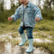 Little Dutch Sailors Bay - Kinderregenlaarzen - Rubber met textiel voering - Blauw - mt 22/23