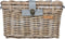 Basil Denton Fietsmand M - Voor - Rotan - Grijs - Medium