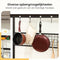 Goliving Keukenkast - Staand Keukenrek - Apothekerskast Metaal Hout 84 x 40 x 170 cm Zwart