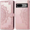 imoshion Hoesje Geschikt voor Google Pixel 7a Hoesje Met Pasjeshouder - imoshion Mandala Bookcase - Rosé Goud