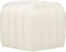 MURIETTA - Poef - Crème - Fluweel