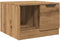 vidaXL - Salontafel - 50x50x36 - cm - bewerkt - hout - artisanaal - eikenkleur