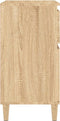 vidaXL - Dressoir - 60x35x70 - cm - bewerkt - hout - sonoma - eikenkleurig