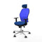 Piqueras y Crespo 1D086G2 - Bureaustoel - Hoofdsteun verstelbaar - Blauw