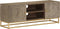 vidaXL - Tv-meubel - 110x30x40 - cm - massief - ruw - mangohout - en - ijzer