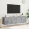 vidaXL - Tv-meubels - 2 - st - wandgemonteerd - 80x30x41 - cm - betongrijs