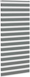 vidaXL - Zebra - rolgordijn - 105x200 - cm - stofbreedte - 100,9 - cm - donkergrijs