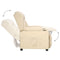 Fauteuil verstelbaar stof crmekleurig