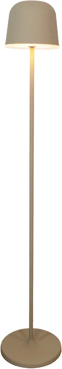 EGLO Mannera-L - Staande lamp - Oplaadbaar tot 47 uur - Dimbaar - Zandkleur (1 stuk)