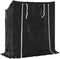 vidaXL - Haardhoutrek - met - regenhoes - 100,5x40,5x110,5 - cm - staal