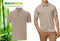 Bamboo Elements - Polo Shirt Heren - Dark Sand Beige M - Polo Heren - Korte Mouw - Pique Stof - T