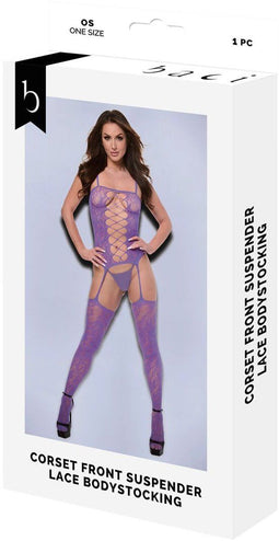 Dames jumpsuit Baci Lingerie Bodystocking (Één maat)