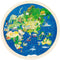 Goki Dubbelzijdige Houten Puzzel - Wereldbol, 57st.