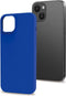 Celly Cromo Siliconen hoesje - Geschikt voor Apple iPhone 15 Plus - TPU Back Cover - Microfiber - Blauw