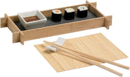 Sushi Set 1pers Pres. Scale - Chopstick+holder - Sauce Cup-placemat