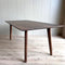 Old Inn - Eetkamertafel Mango walnoot met houten poot 240x100 cm