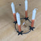 Sterren krans | kandelaren | 4-arms | zwart | Ø 25cm