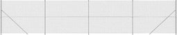 vidaXL - Gaashek - met - flens - 2,2x10 - m - zilverkleurig