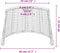 vidaXL - Lampenkap - Ø45x28 - cm - wicker - wit