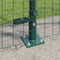 vidaXL - Hekpalen - met - Basisplaten - 13 - stuks - Ø32mm - 88,5cm - Gegalvaniseerd - Staal