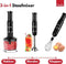 Chefix Staafmixer Set 4-in-1 - 750 W - 3 Snelheden - Zwart