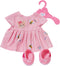 BABY born Beer Jurk en outfit - 43 cm pop - Roze