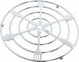 Placemat DKD Home Decor Zilverkleurig Metaal Plastic 20 x 20 x 1 cm