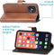 iMoshion Hoesje Geschikt voor iPhone 13 Pro Hoesje - iMoshion Luxe Bookcase - Bruin