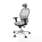 Jorquera Piqueras y Crespo 2D086G1 - Bureaustoel met hoofdsteun - Verstelbare hoogte L68 cm - Lichtgrijs