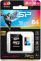 Silicon Power 64GB - microSDXC - UHS Class 3 - 4K ondersteuning