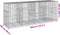 vidaXL - Schanskorf - 400x100x150 - cm - gegalvaniseerd - ijzer - zilverkleurig