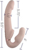 Evoke Opblaasbare en Vibrerende Strapless Strap-on - Light