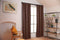 Larson - Luxe effen blackout gordijn - met haken - 3m x 2.5m - Chocoladebruin
