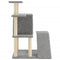 vidaXL - Kattenmeubel - met - sisal - krabpalen - 97 - cm - crèmekleurig