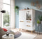 Furnilux Stockholm - Vitrinekast - Tijdloos en functioneel - Wit Eiken - 40x100x140cm