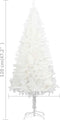 vidaXL - Kunstkerstboom - met - verlichting - en - kerstballen - 120 - cm - wit