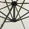vidaXL - Parasol - met - draagbare - voet - zandkleurig