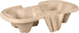Biodore Draagtray - 2 bekers - 216x116x45.7mm - papierpulp - 50 stuks