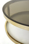 Light & Living - Salontafel MILAGRO - Ø100.5x36.5cm - Goud - Set van 2