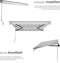 tectake® Ornella - Zonnescherm met Knikarm - 300 x 250 cm - Waterafstotend - Lichtgrijs