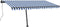 vidaXL - Luifel - automatisch - met - LED - en - windsensor - 400x350 - cm - blauw - wit