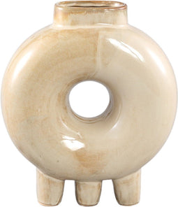 PTMD Hedin Vaas - 24 x 24 x 26 cm - Keramiek - Creme