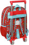 Schoolrugzak met Wielen The Paw Patrol Funday Rood Licht Blauw (26 x 34 x 11 cm)